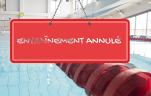 Suspension entraînements et compétitions