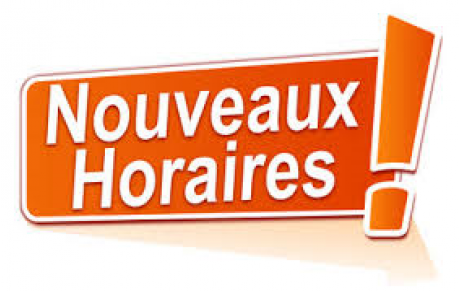 Horaires saison 2017.2018