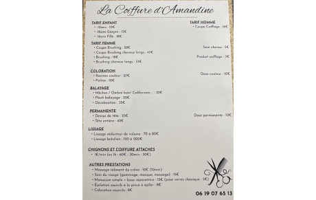 La coiffure d'Amandine